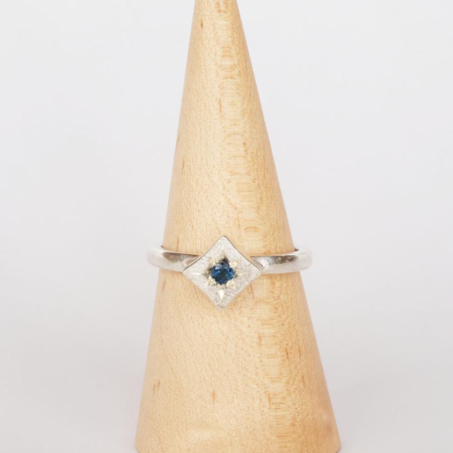 紅女　シルバーブルートルマリン（ダーク）リング　（13号） | 