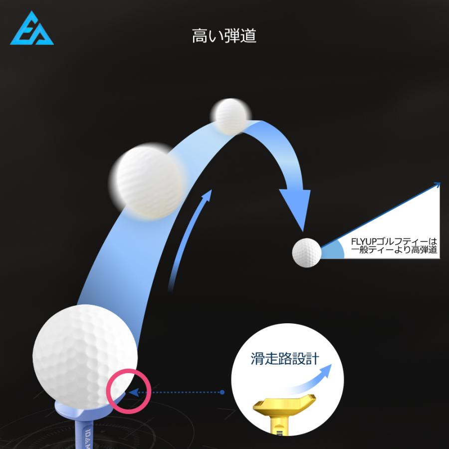 ゴルフ ティー 高弾道 真っすぐ 高スピン ショットティー ミドルティー 飛距離 飛ぶ 重り 人気 壊れにくい [PLYUP] |  | 04