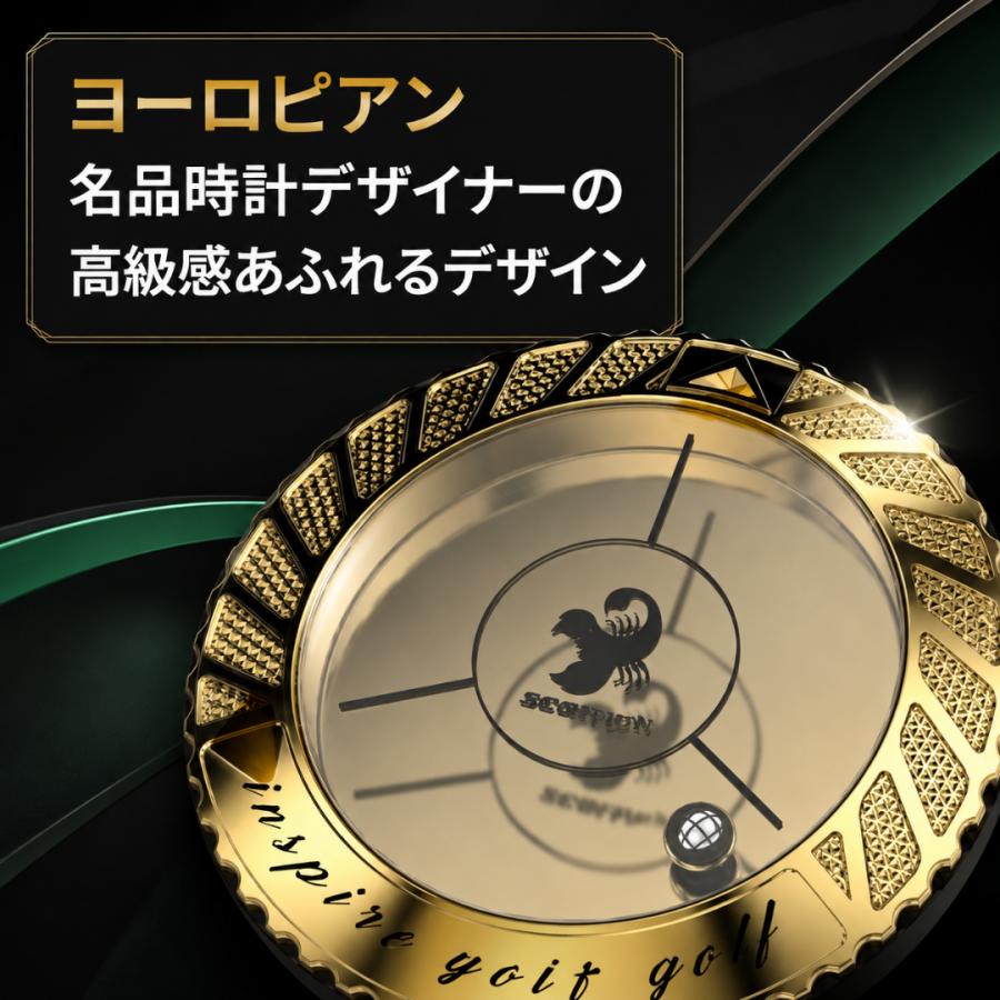 LPGA公式記念品設定／ ゴルフ ボールマーカー 水平器付き ゴールド