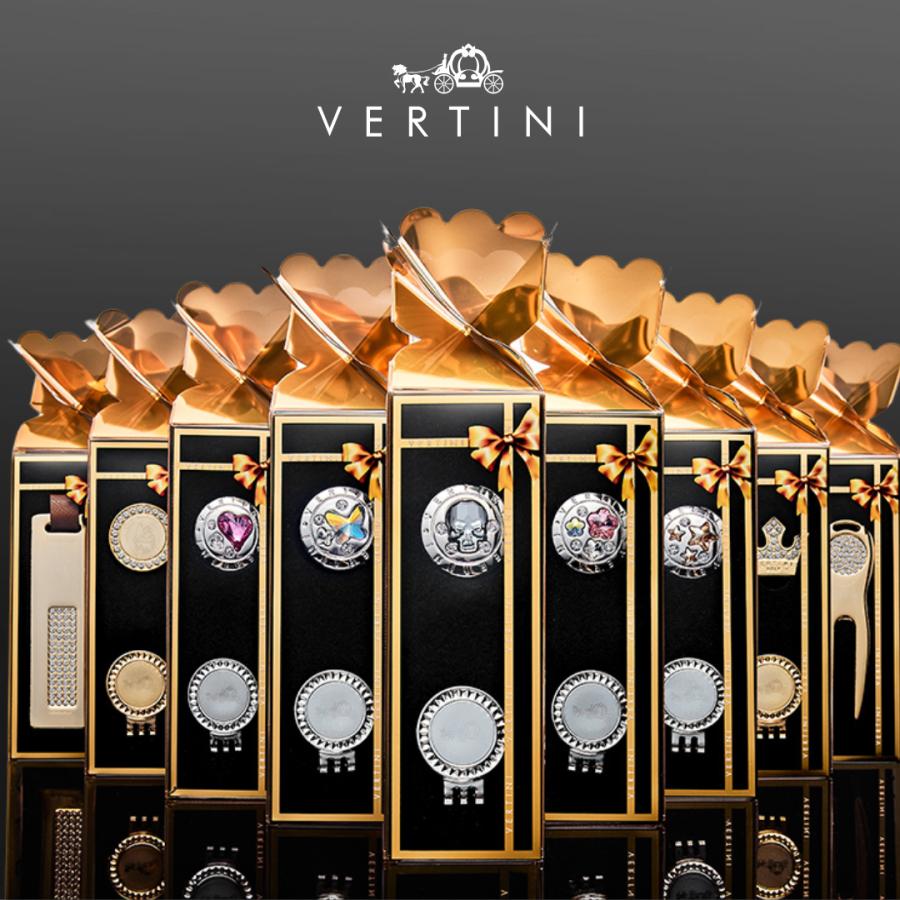 ゴルフマーカー おしゃれ レディース 25mm (VERTINI プレミアムボール