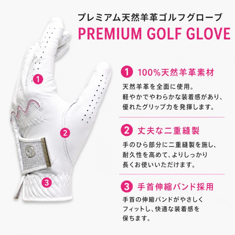 CPG GOLFレディース ゴルフグローブ 19サイズ CPG グローブ 黒 左手
