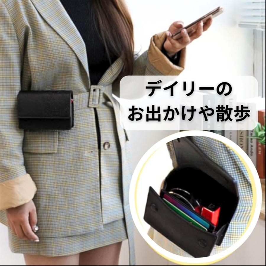 ゴルフ距離計ケース レーザー距離計 ホルダー ベルト通し フック付き