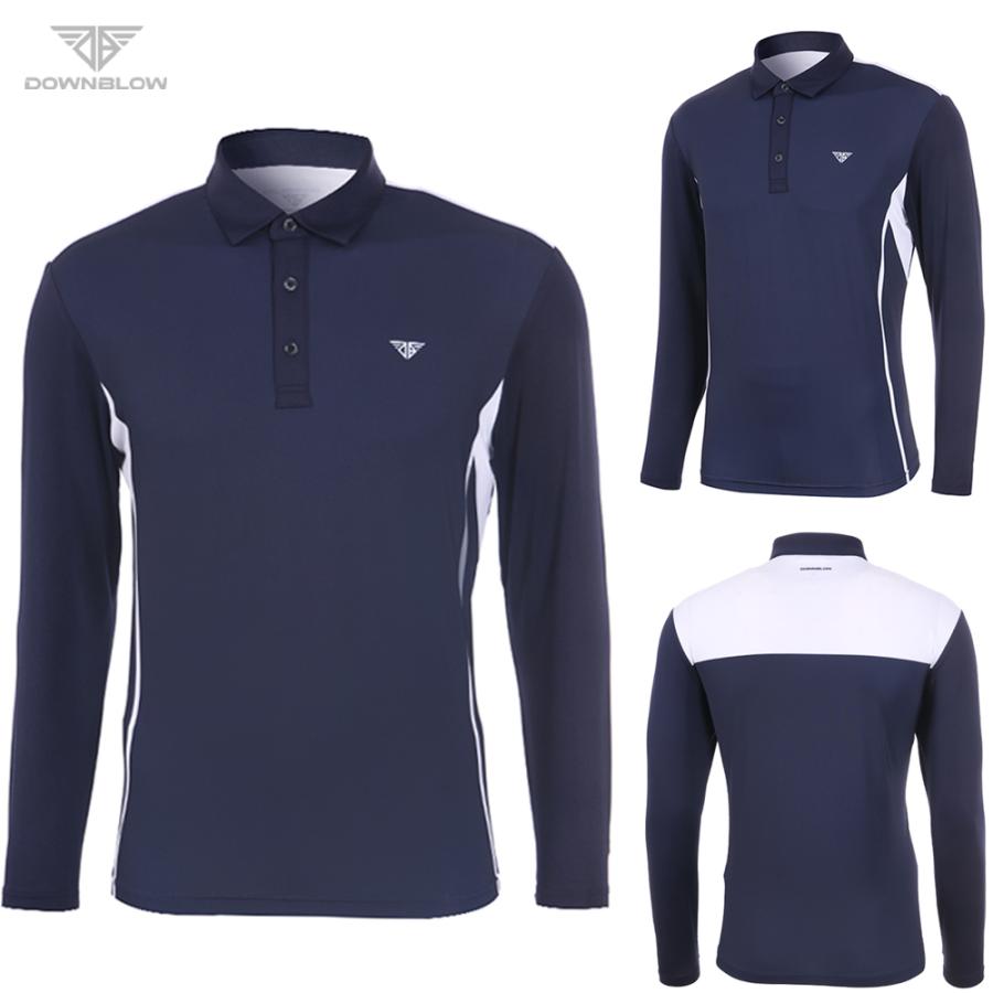 ゴルフウェア メンズ 長袖 秋 おしゃれ ポロシャツ シャツ
