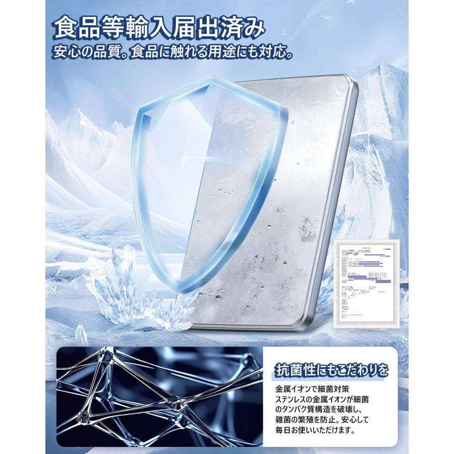 保冷剤 ステンレス製】驚異の保冷力 長時間冷却 アイスパック 2枚