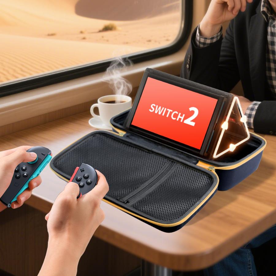 Switch2収納バッグ【Switch2専用ケース】スタンド機能 ドック収納 保護