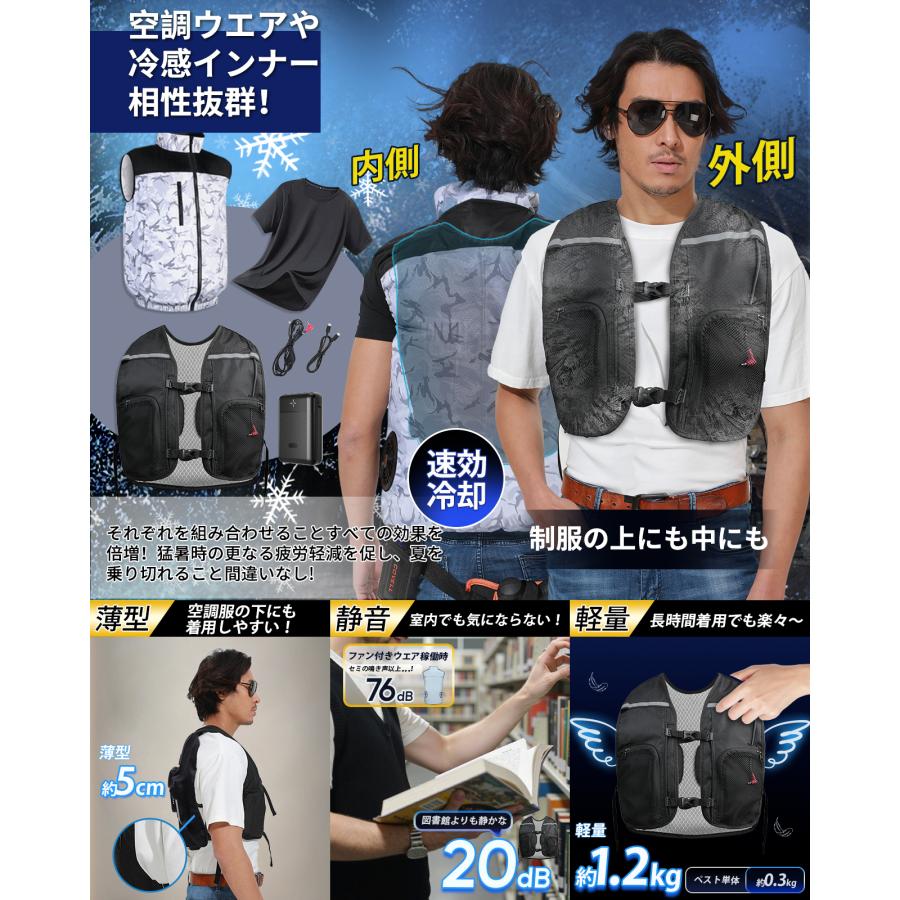 空調水冷服] ペルチェ ベスト 2025最新型のペルチェ素子技術搭載