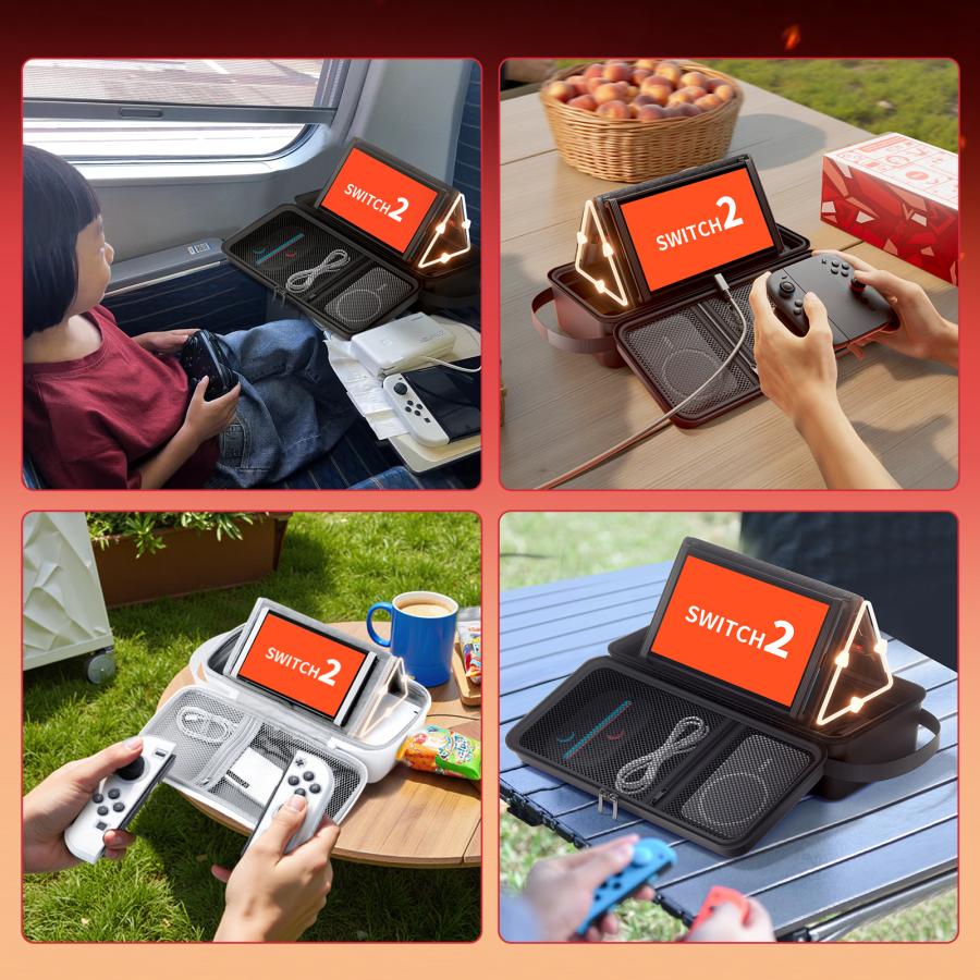 Nintendo Switch 一式＋SDカード入り、持ち運びバッグ付き！ Switch 2収納バッグ【2025年新型?Switch2専用ケース】Switch2