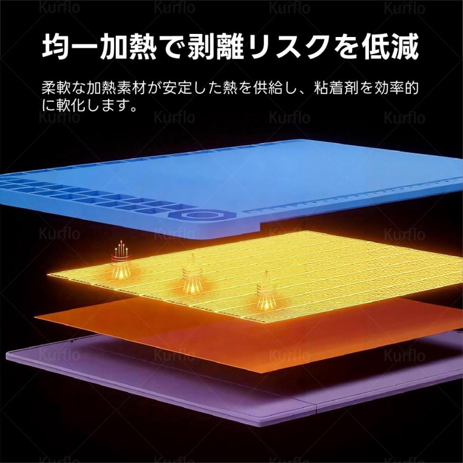 Kurflo 加熱パッド iPad iPhone スマートフォン対応 LCDスクリーン
