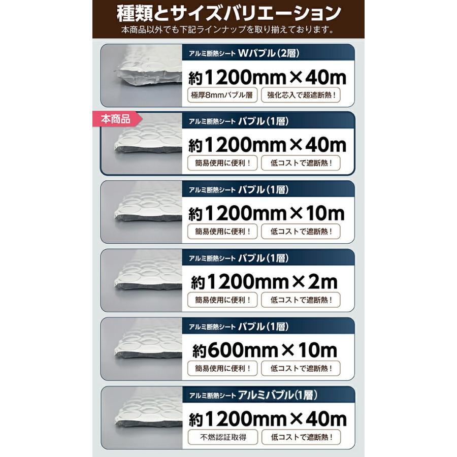 【ポイント10倍】アルミ断熱シート 約1200mm×40m クールマジック シャインバブル 遮断熱 保冷 保温 両面アルミ蒸着 ロールタイプ エアーキャップ 省エネの画像