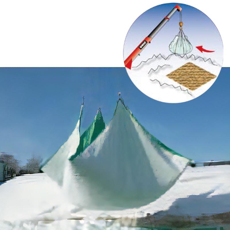 雪除けシート 超強化仕様 3t 5.2m×5.2m 日本製 排除雪 除雪 排雪