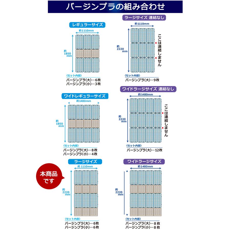 Richすのこベッド ラージサイズ スノコベッド バージンプラスチック製 パレット ベッド｜sy-sukedati｜14