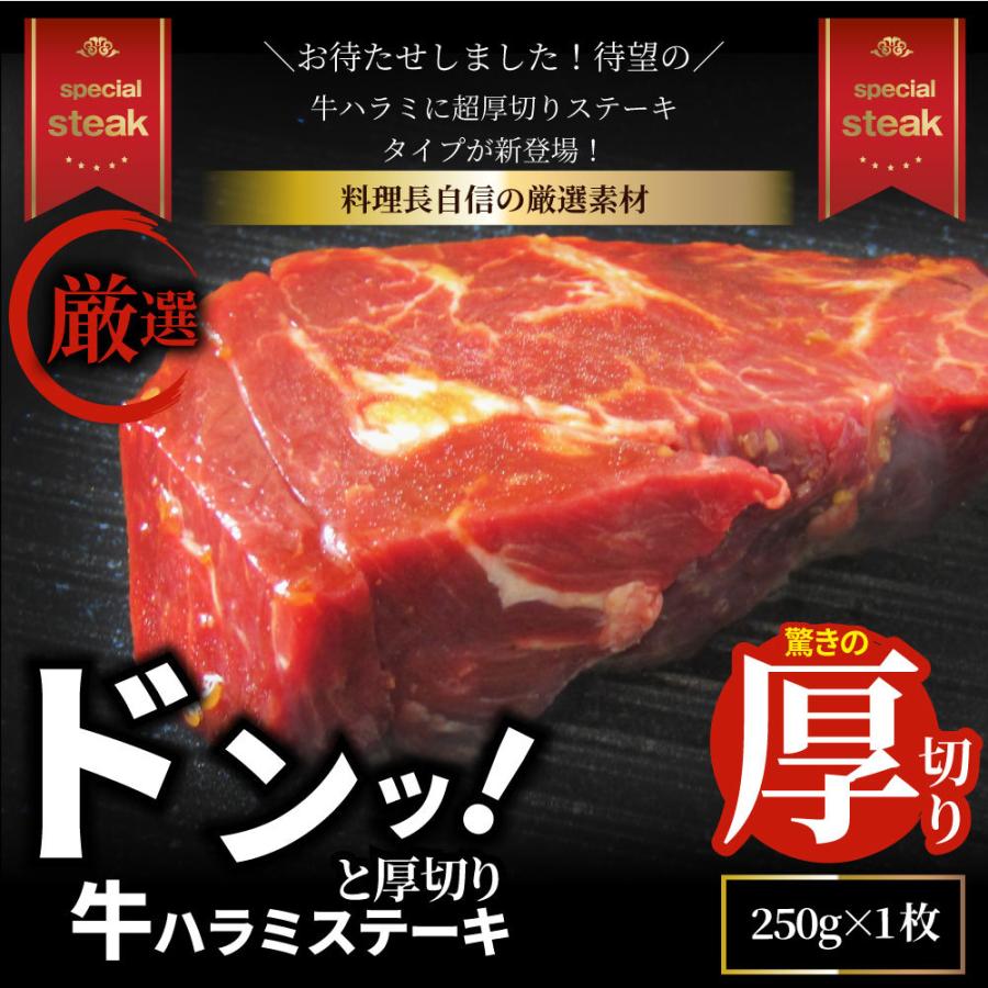 ハラミステーキ タレ漬け 250g BBQ バーベキュー タレ 秘伝 焼肉 やきにく ハラミ 行楽 レジャー キャンプ キャンプ飯｜syabumaru｜02