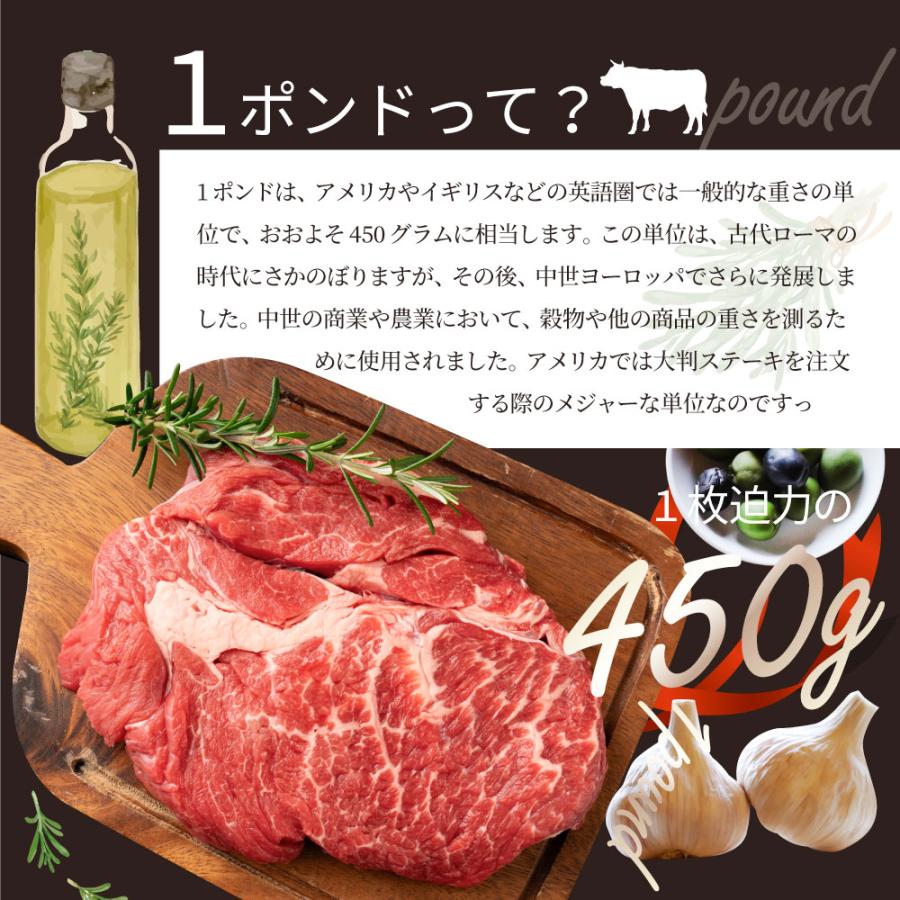 オージー 焼肉 牛肉 肉 スパイシー ガーリック ステーキ 1ポンド ワンポンド ワンポンドステーキ 牛肩ロース 450g メガ 熟成肉 BBQ グルメ キャンプ キャンプ飯｜syabumaru｜16