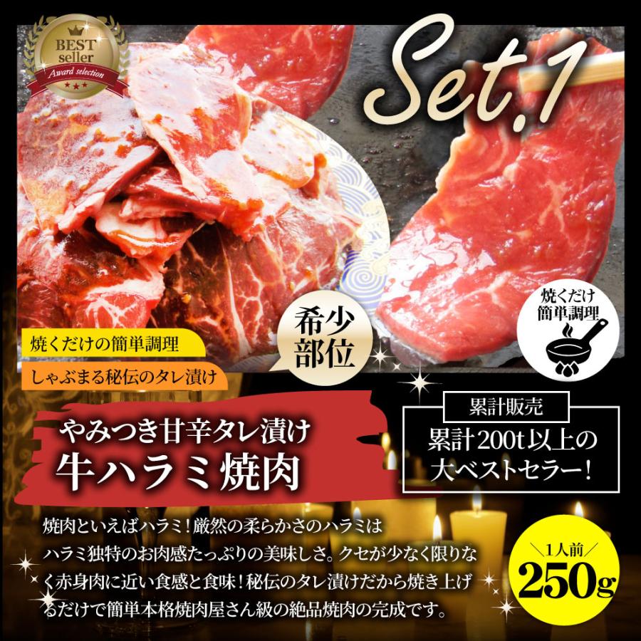 メガ盛り肉の福袋 絶品 焼肉 セット 総重量750g 牛 ハラミ 焼肉 ＆ 豚味噌 カルビ 焼肉 牛肉 焼くだけ＆レンジで簡単調理｜syabumaru｜08