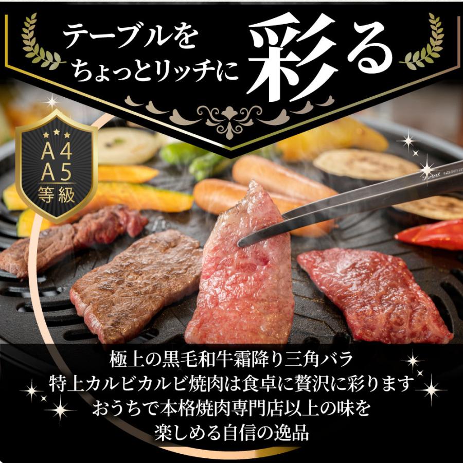 牛肉 肉 三角バラ カルビ焼肉 ギフトボックス付き 250g 今だけ焼肉のタレ付き 凍眠 テクニカン 黒毛和牛 A4,5等級 とろける 父の日 御中元 ギフト プレゼント｜syabumaru｜12