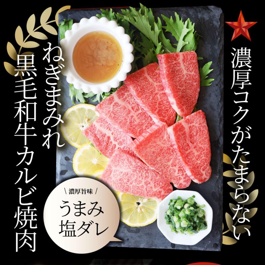 A4,A5等級 特選 黒毛和牛 カルビ焼肉 500g ねぎまみれ 旨辛味噌ダレ（ A4 〜 A5等級 ）牛肉 肉 母の日 父の日 ギフト 食品 お祝い 霜降り 贅沢 黒毛｜syabumaru｜13