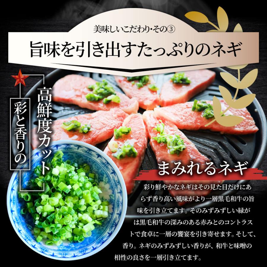 A4,A5等級 特選 黒毛和牛 カルビ焼肉 500g ねぎまみれ 旨辛味噌ダレ（ A4 〜 A5等級 ）牛肉 肉 母の日 父の日 ギフト 食品 お祝い 霜降り 贅沢 黒毛｜syabumaru｜09