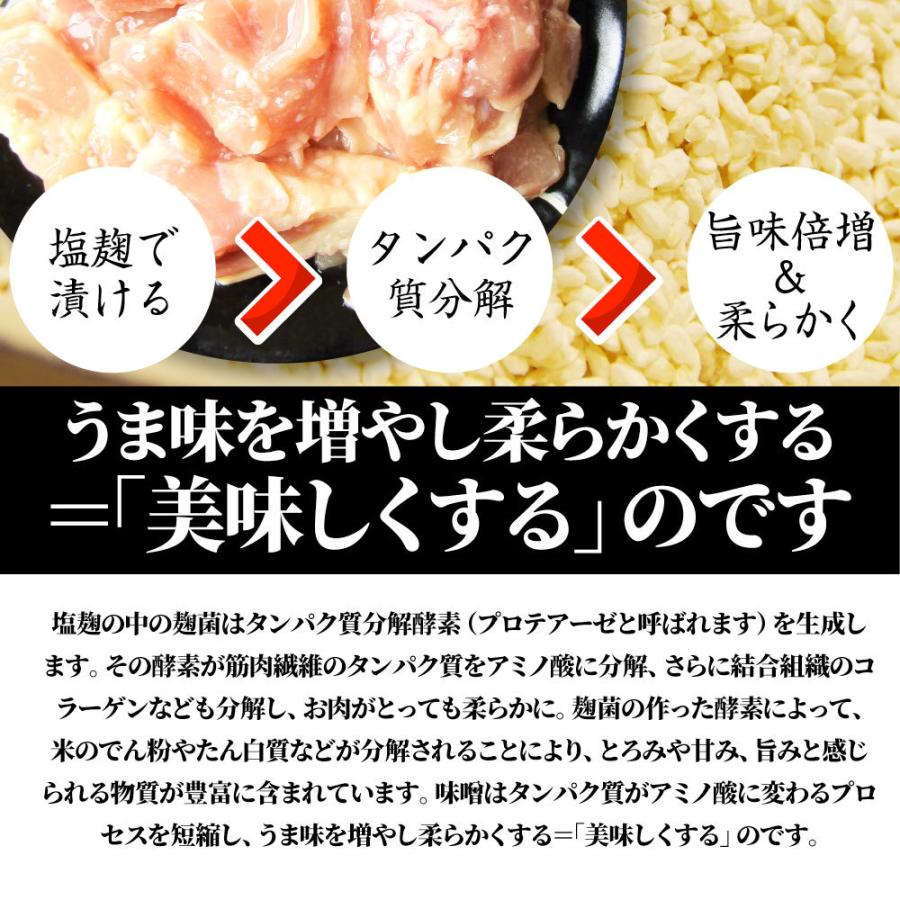 ジューシー 鶏もも 塩麹漬け 焼肉 2kg (500g×4) BBQ 焼肉 バーベキュー キャンプ キャンプ飯｜syabumaru｜06