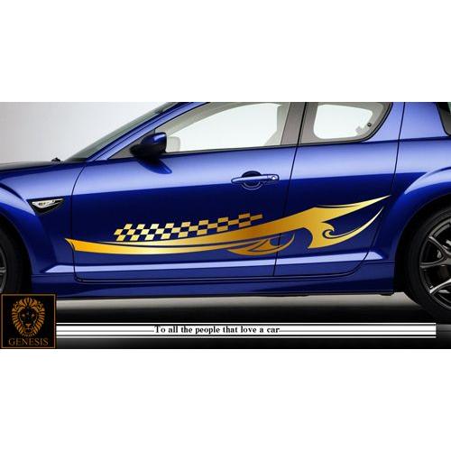 ファッションなデザイン 車 ステッカー かっこいい カスタム Rx 8 トライバル ユーロ ボンネット 車用 カー バイナル