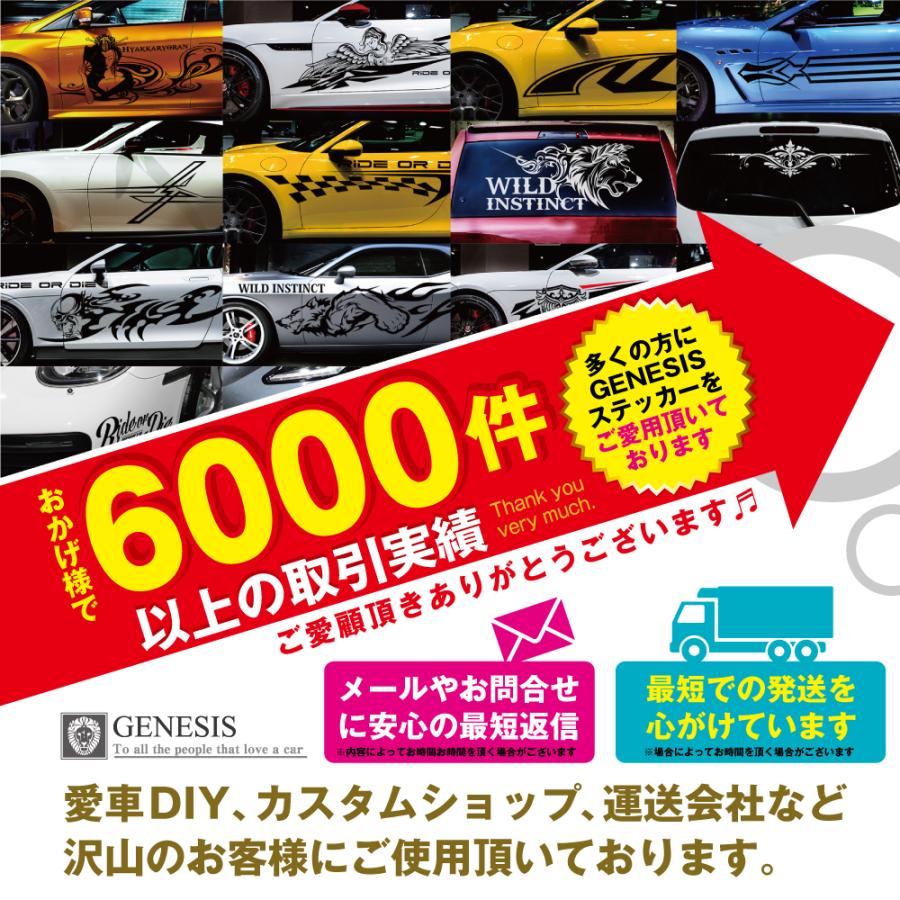 車 ステッカー かっこいい ボンネット クロス デカール フロント