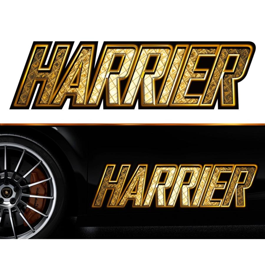 車 ステッカー かっこいい カスタム  ハリアー harrier サイドステッカー 両サイドセット 上質 バイナルグラフィック ワイルドスピード系 デカール ggss21｜syarakugenesis