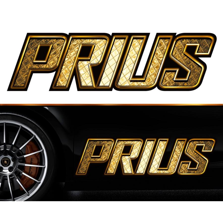 車 ステッカー かっこいい カスタム プリウス prius サイドステッカー 両サイドセット 上質 バイナルグラフィック ワイルドスピード系 デカール ggss35 ステッカー、デカール