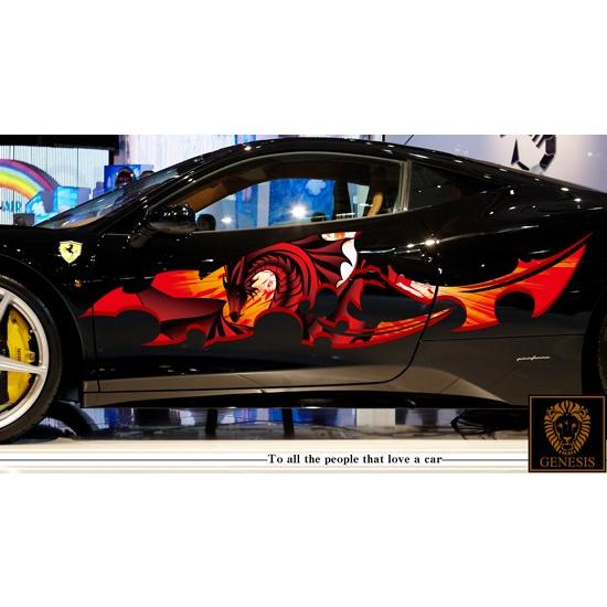 車 ステッカー かっこいい カスタム ドラゴン 竜 トライバル カーステッカー 車用 スポーツ カラー バイナルグラフィック ワイルドスピード系 ユーロ デカール 7 Kara07 バイナルグラフィックのgenesis 通販 Yahoo ショッピング