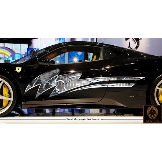 車 ステッカー かっこいい カスタム トライバル ブラック カーステッカー 車用 スポーツ カラー バイナルグラフィック ワイルドスピード系 ユーロ デカール 19 Kara19 バイナルグラフィックのgenesis 通販 Yahoo ショッピング
