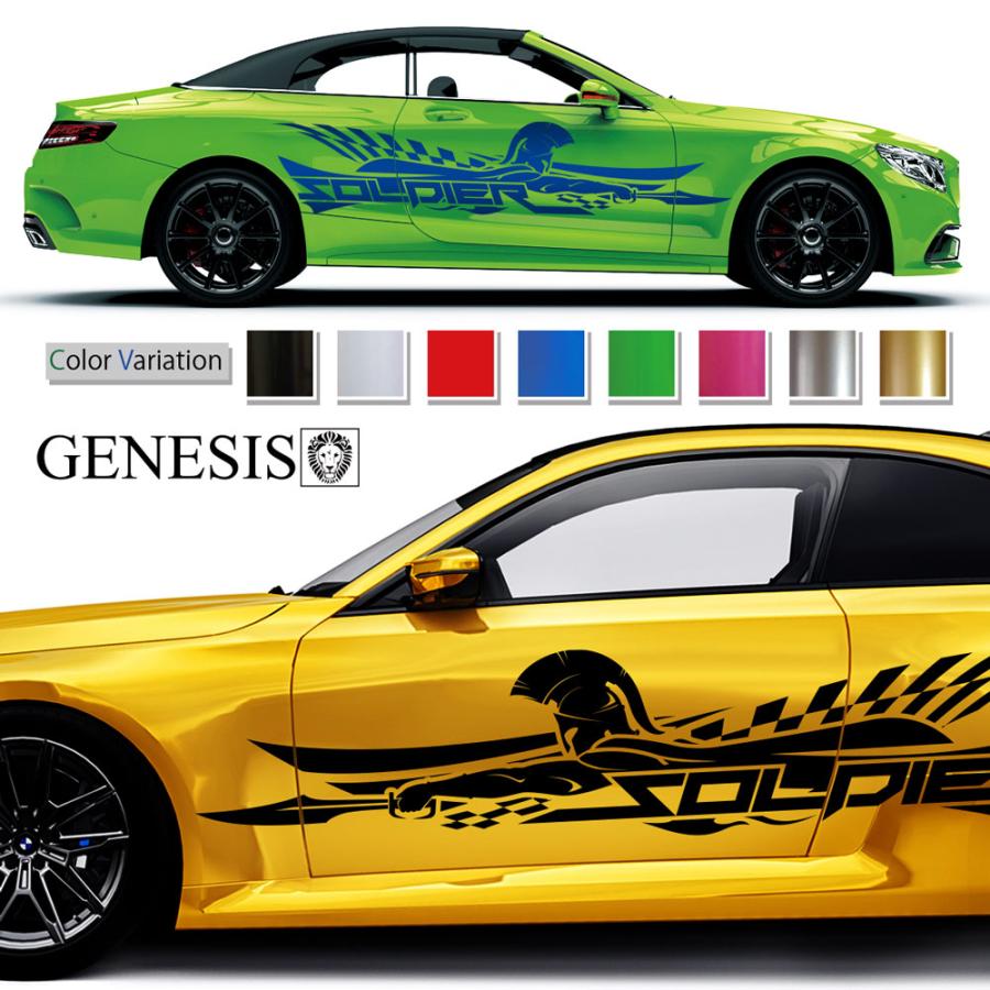 チェッカー サイド デカール 車 ステッカー バイナルグラフィック JDM 