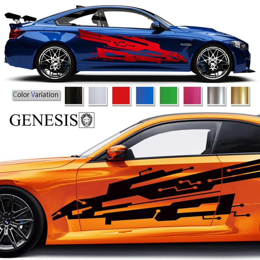 メカニック サイド デカール 車 ステッカー バイナルグラフィック JDM