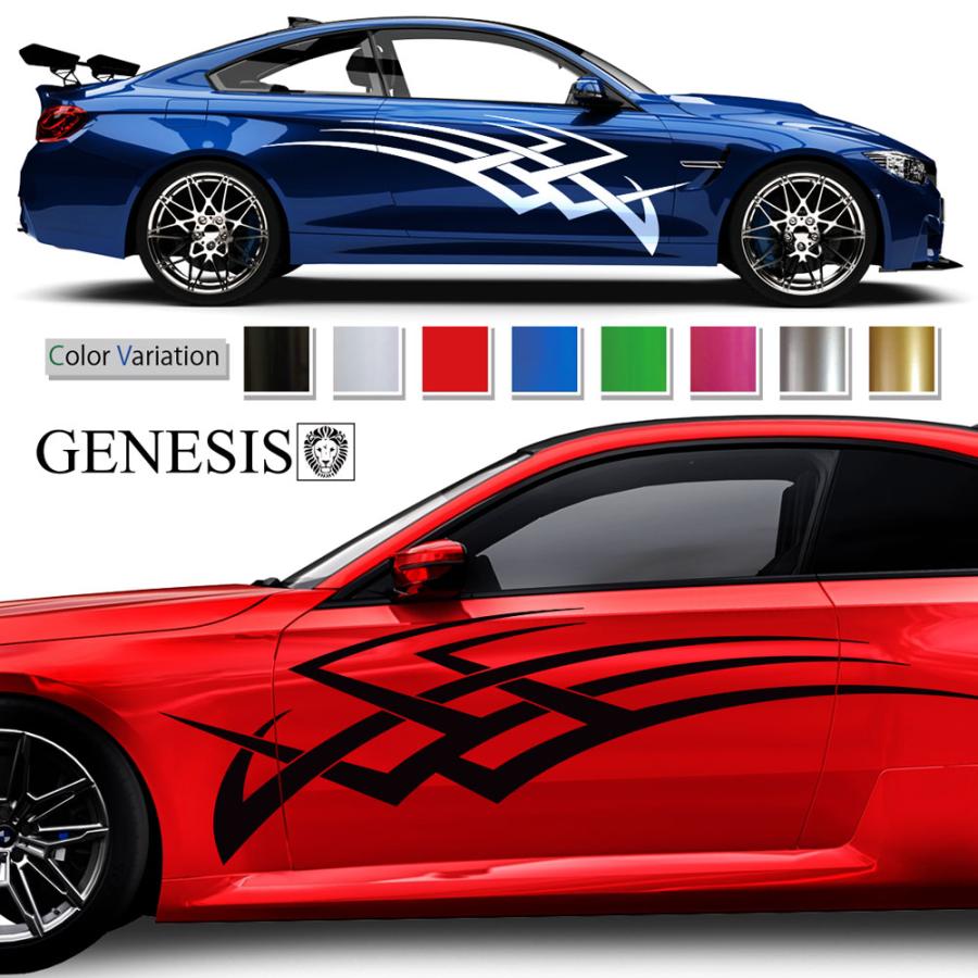 トライバル サイド デカール 車 ステッカー バイナルグラフィック JDM