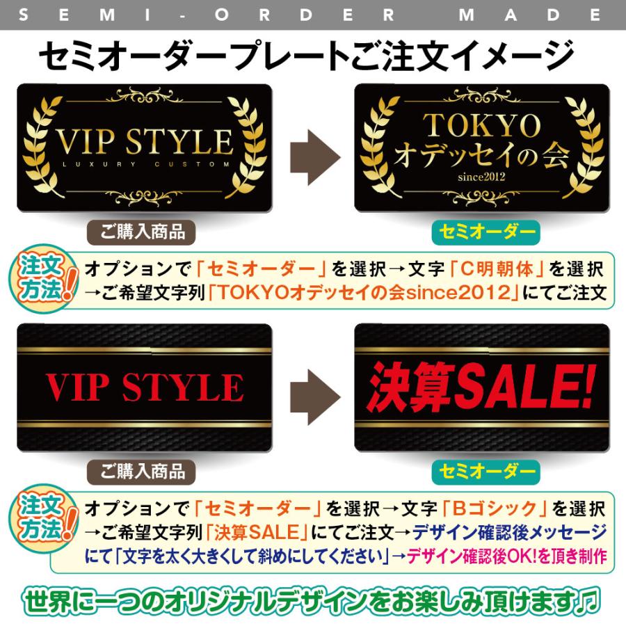 文字変更可 車用 ナンバー隠し 化粧ナンバー 撮影用 プレート ナンバー