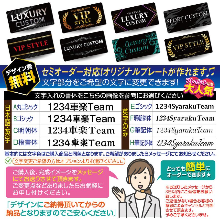 プレート　カバー　イベント用 文字変更可 車用 ナンバー隠し 化粧ナンバー 撮影用 プレート ナンバー