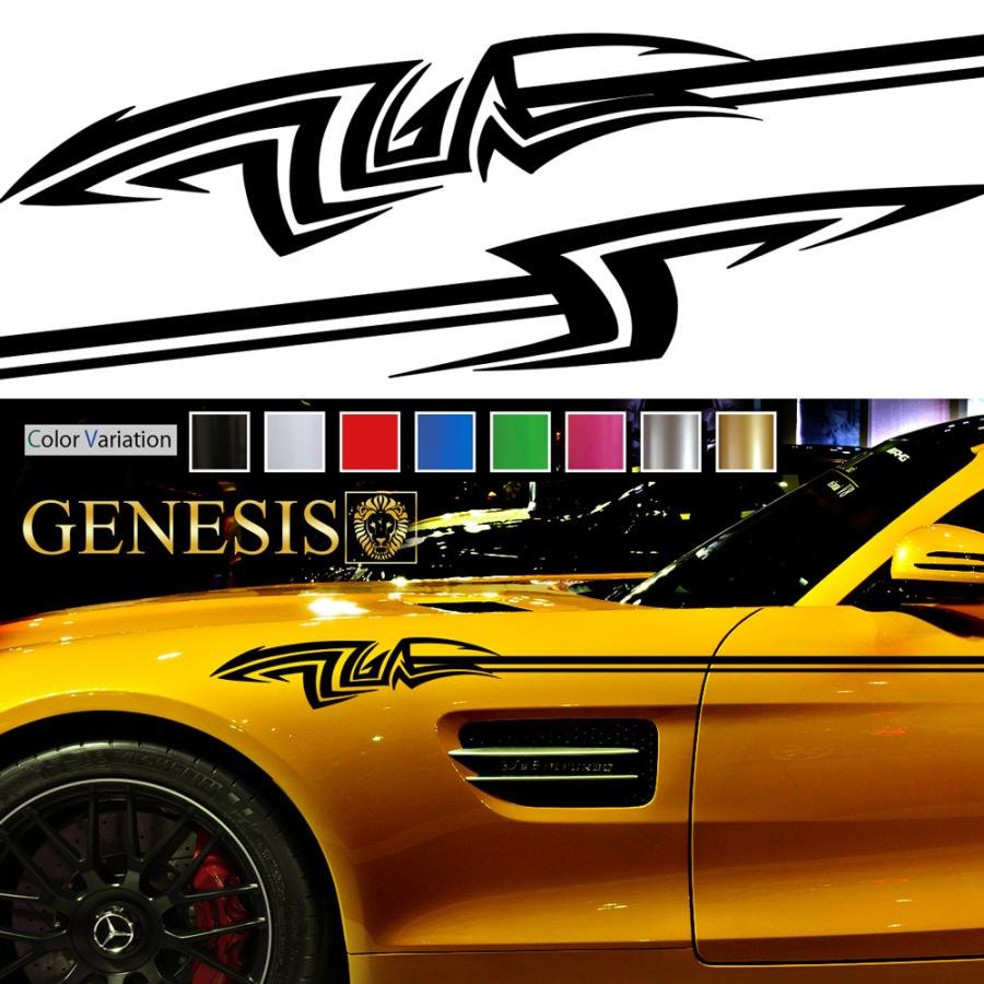 車 ステッカー かっこいい カスタム ピンストライプ 車用 デコライン バイナルグラフィック デカール 14色から選べる 07 Pinst07 バイナルグラフィックのgenesis 通販 Yahoo ショッピング