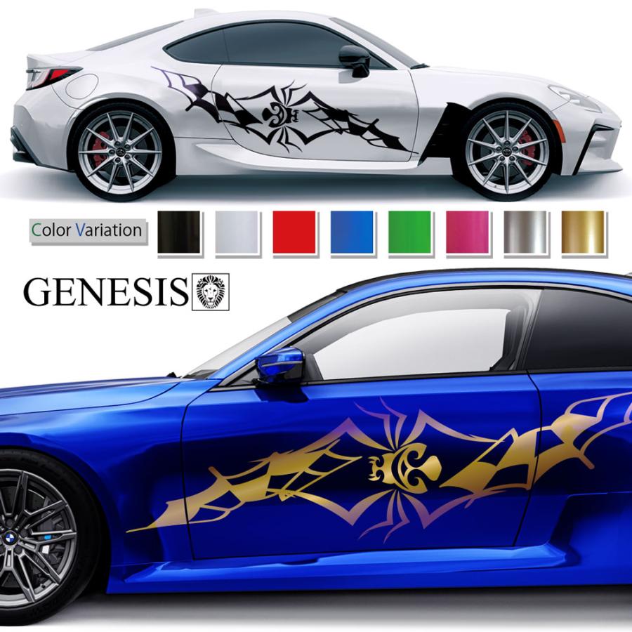 スパイダー サイド デカール 車 ステッカー バイナルグラフィック JDM