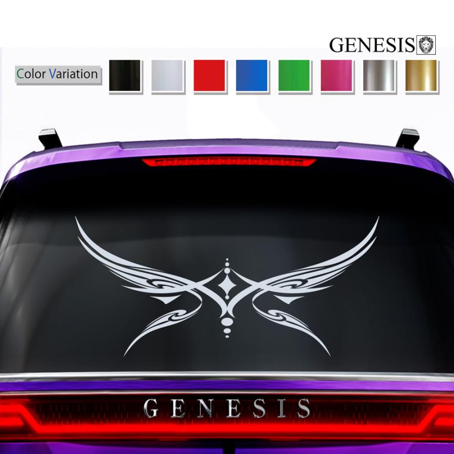 車 ステッカー かっこいい リア デカール ウィング カスタム 大きい カーステッカー 車用 カスタム 上質 バイナルグラフィック 愛車 全8色 13 Rear13 バイナルグラフィックのgenesis 通販 Yahoo ショッピング