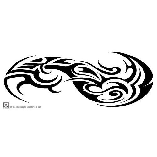 車 ステッカー 02 14色から選べる Rx 8 かっこいい カスタム デカール トライバル バイナル フロント ボンネット ユーロ ワイルドスピード系 車用 送料込 かっこいい