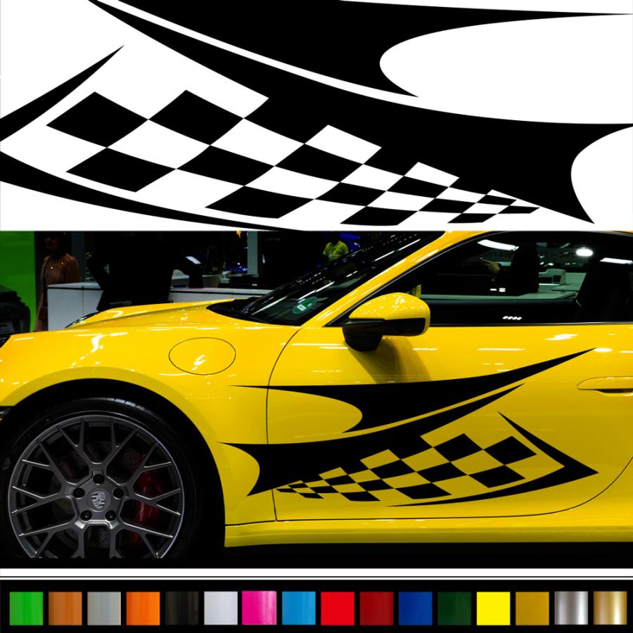 ステッカー かっこいい スポーツ バイナルグラフィック デカール 車用 カスタム ワイルドスピード系 選べる8色 Scc03 Scc03 バイナルグラフィックのgenesis 通販 Yahoo ショッピング