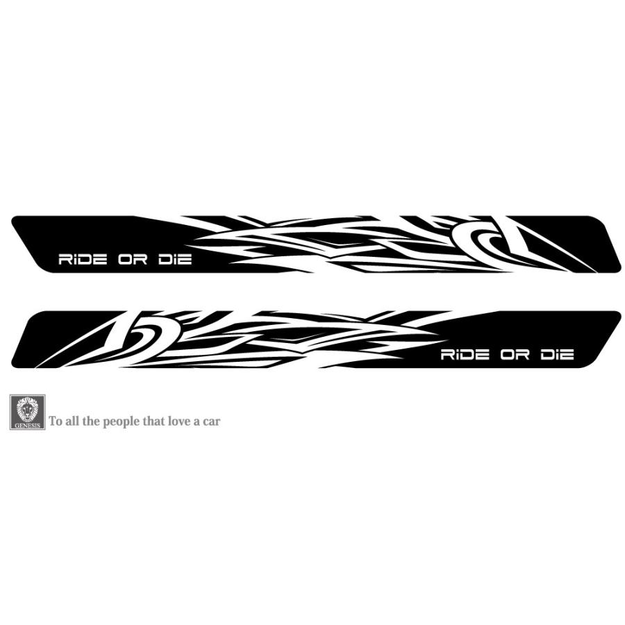 車用 ステッカー かっこいい サイド デカール 大きい 上質