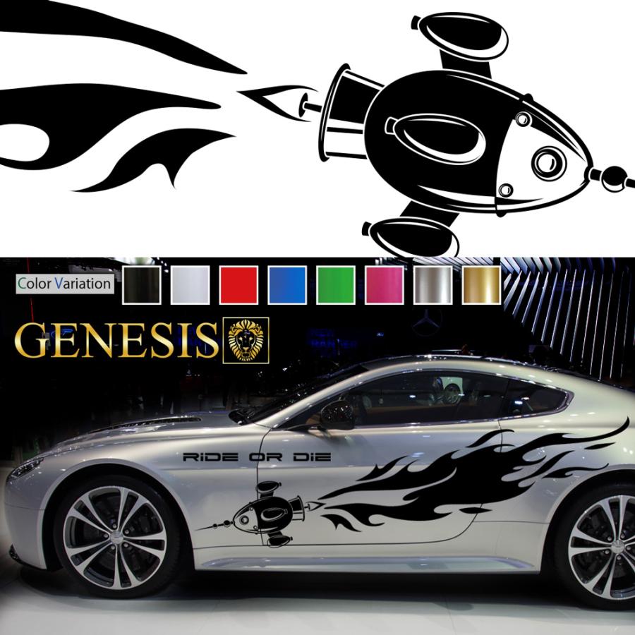 車 ステッカー かっこいい サイド デカール 大きい 上質 スポーティー カスタム マシン 車用 カッティングステッカー バイナルグラフィック 選べる8色 Wa29 Wa29 バイナルグラフィックのgenesis 通販 Yahoo ショッピング