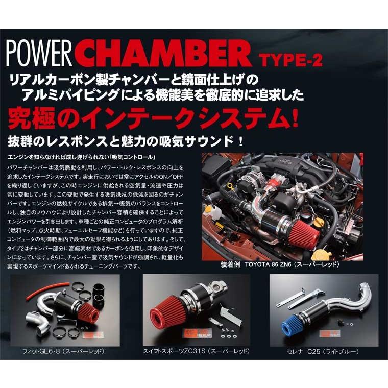 贈り物 零1000 ゼロセン POWER CHAMBER TYPE-2 ライトブルー ステップワゴンスパーダ DBA-RP3 パワーチャンバー  インテークシステム crownline.jp