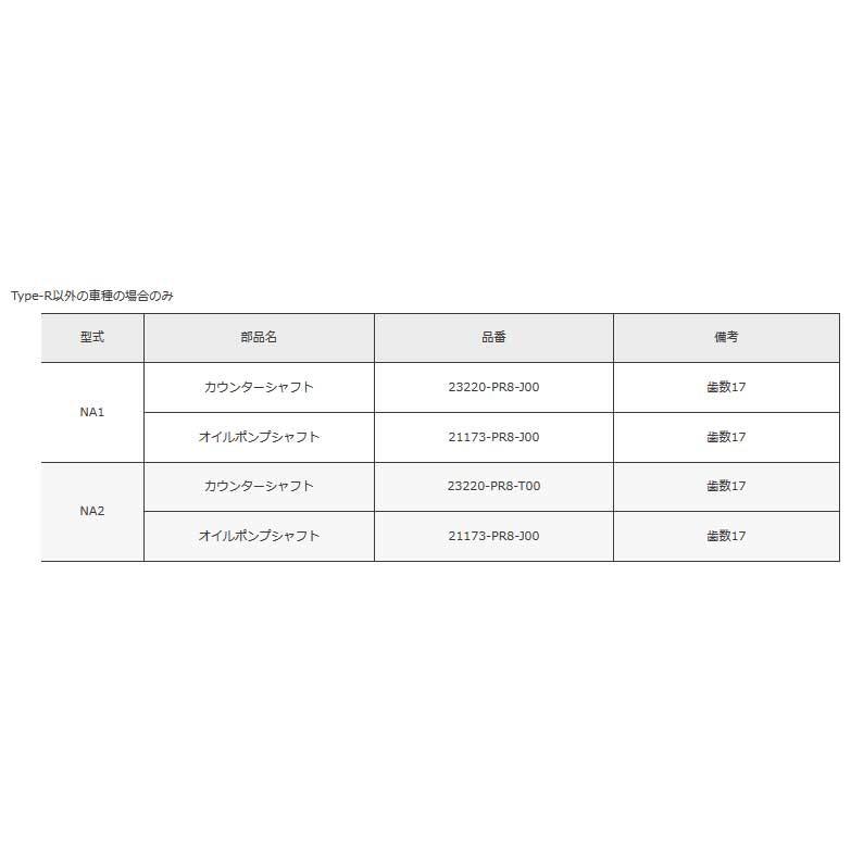 NSX NA1 5MT　標準ギア比オイルポンプギア ATS エイティーエス Final gear ファイナルギヤ ギア比4.235 NSX NA1