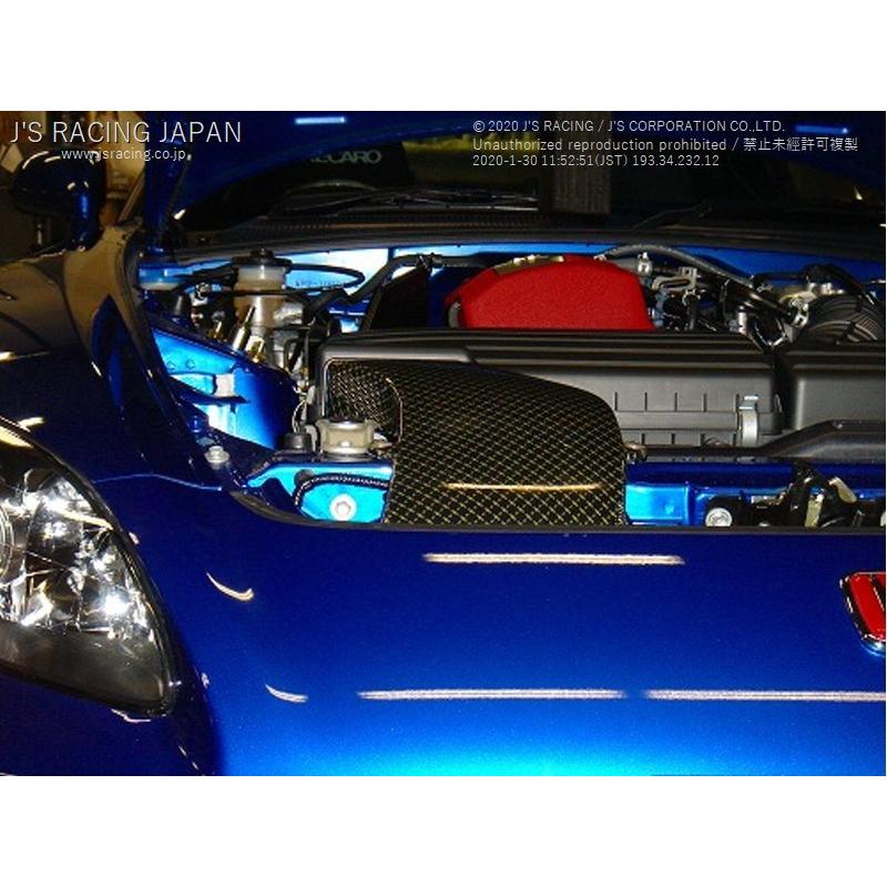 J'S RACING ジェイズレーシング カーボンエアダクト TYPE-Vボンネット用 S2000 AP1/AP2 AID-S1-V｜syarakuin-shop｜04