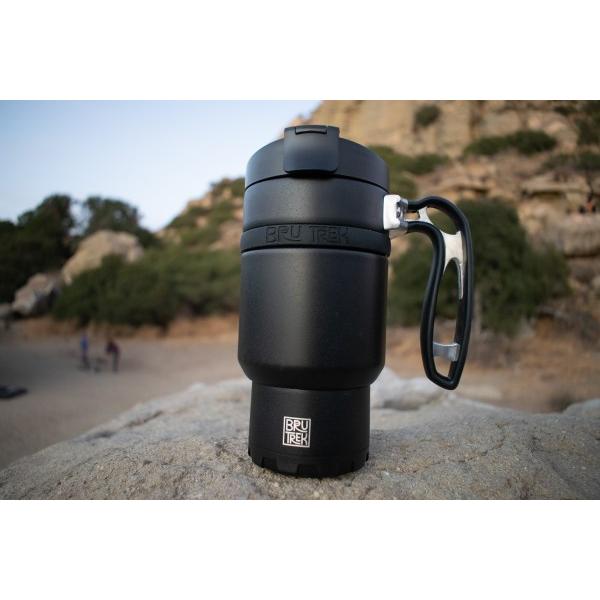 BruTrek ブルトレック トラベルプレスボトル コーヒープレス グリーン 約480ml Double Shot 3.0 Travel Press Pine Top DS1916｜syarakuin-shop｜07