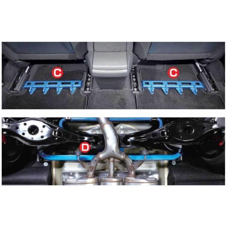 シビック　FK8 FK7 CUSCO パワーブレース シートレールプラス クスコ CUSCO パワーブレース シートレールプラス 左右2個セット