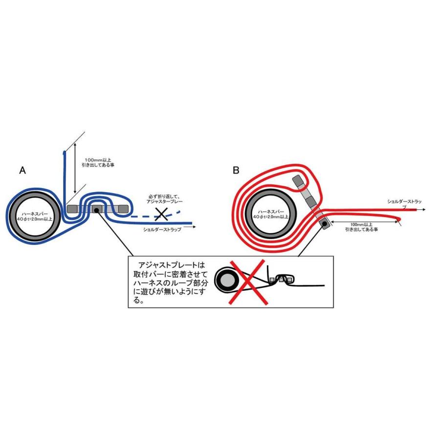 クスコ CUSCO FIA公認 CUSCOレーシングハーネス レッド 4点式 00B-CRH 