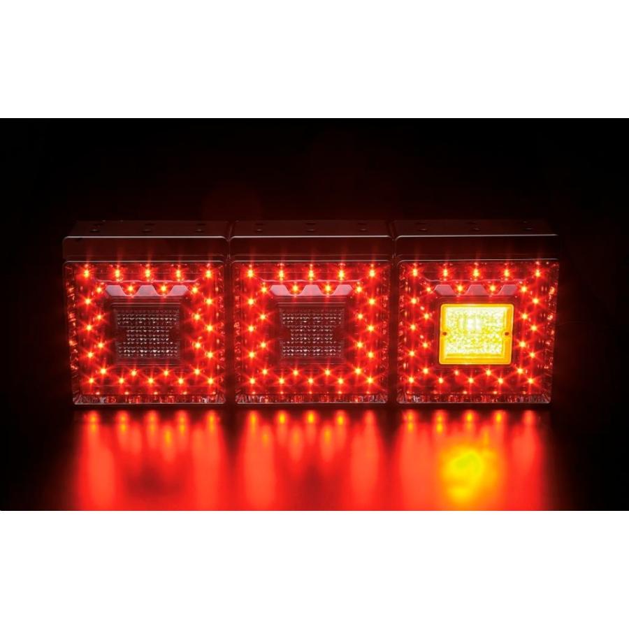 日本ボデーパーツ工業 日本ボデーパーツ JB角型LEDテールランプ 3連+