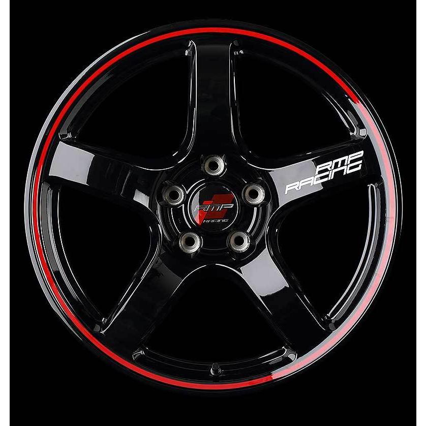 RMP RACING/R50 プリウス/プリウスPHV 50系(GR スポーツ含む) アルミホイール 1本 【17×7.0J 5-100 INSET48 ブラック/リムレッドライン】｜syarakuin-shop｜04