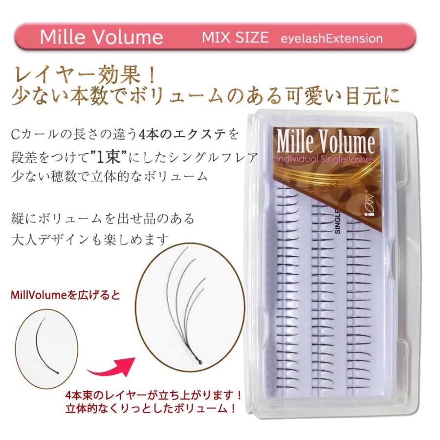 3D Mille volume KIT セルフ マツエク キット シングル スターター
