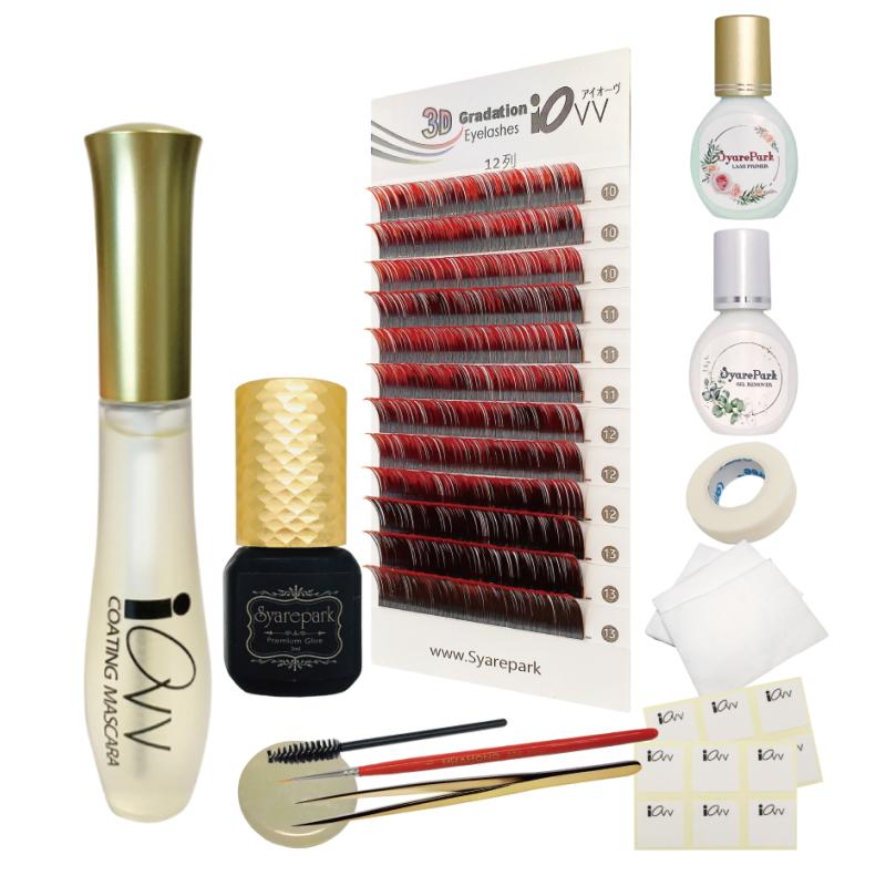 セルフ マツエク グラデーション カラー アイラッシュ キット 14
